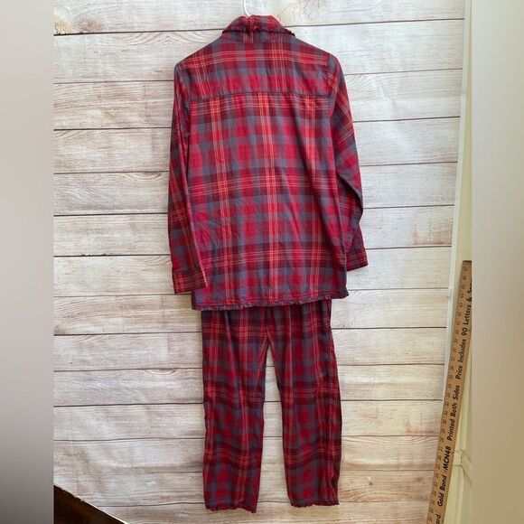 SOFT SURROUNDINGS‎ NIGHT DIVINE FLANNEL PAJAMAS IN RED PLAID - Picture 5 of 6